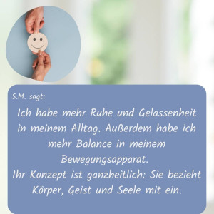 Testimonial mehr Balance und Ganzheitliche Arbeit